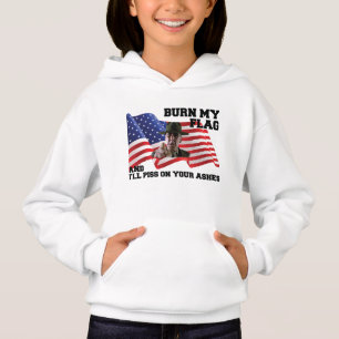 Camiseta Não queime minha bandeira