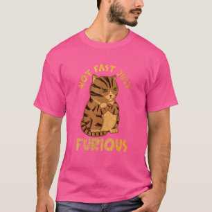 Camiseta Não Rápido, Apenas Pet De Gato Gordo E Gordo, Cust