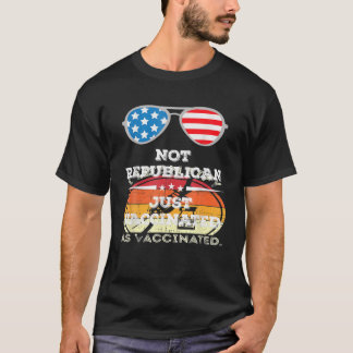 Camiseta Não Republicanos Apenas Vacinaram Homens Engraçado