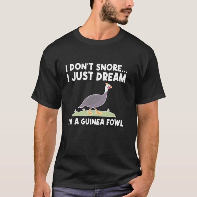 Camiseta Não Ronco Galinha de Guinea Ave (Frente)