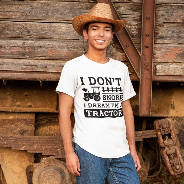 Camiseta Não ronco sonho sou um trator (tractor shirt)
