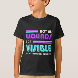 Camiseta Não são visíveis feridas dia de conscientização so
