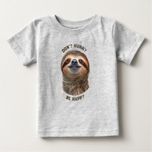 Camiseta Não se apresse a ser feliz sorrindo lama