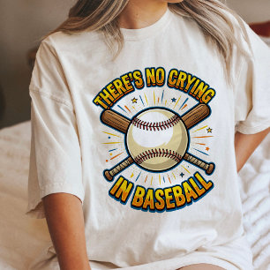 Camiseta Não Se Chora No Beisebol Citação