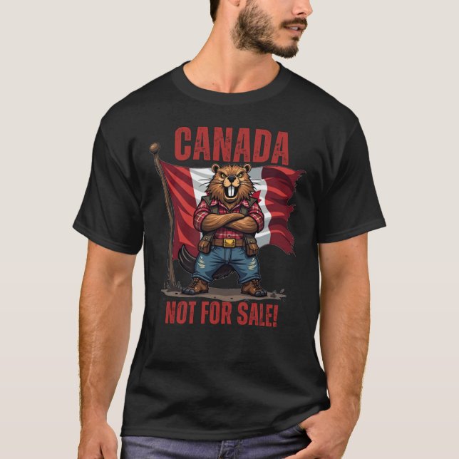 Camiseta NÃO SE DESTINA À VENDA, Canadá, Beaver Lumberjack, (Frente)
