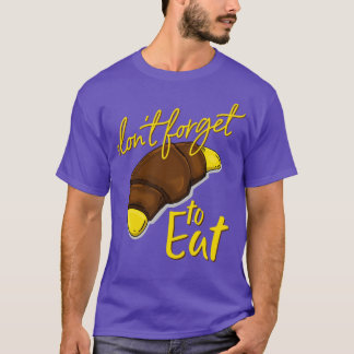 Camiseta não se esqueça de comer