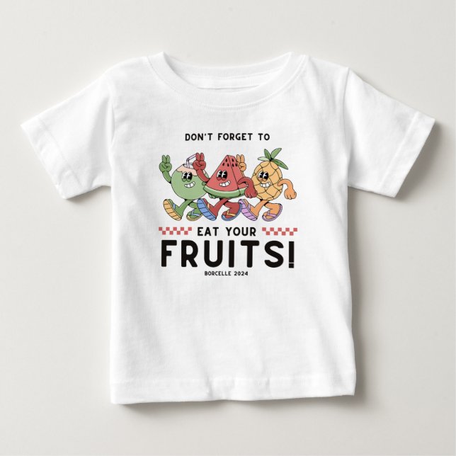 Camiseta Não se esqueça de comer suas frutas (Frente)