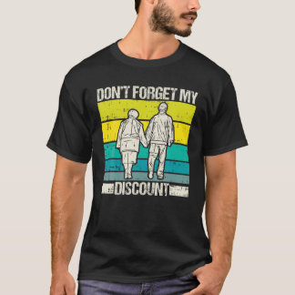 Camiseta Não se esqueça de minhas Mais velho de desconto, P
