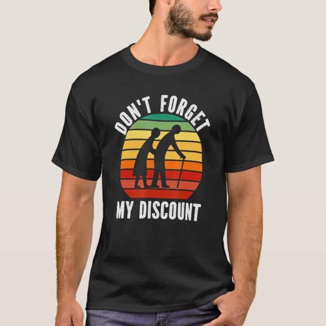 Camiseta Não se esqueçam do meu desconto de mulheres Pessoa (Frente)