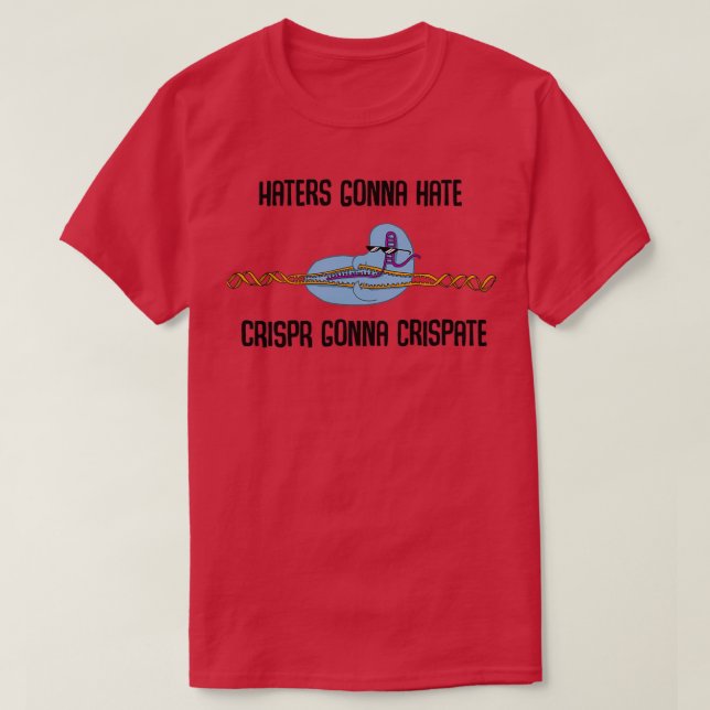 Camiseta Não se importa com CRISPR (Frente do Design)