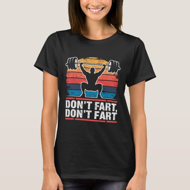 Camiseta Não se incomode com a Piada de elevador de peso do (Frente)
