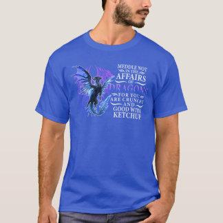 Camiseta Não se intrometa nos assuntos dos dragões, pois vo
