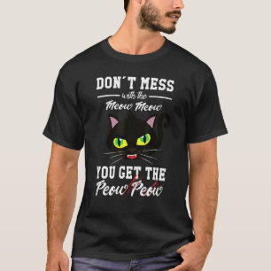 Camiseta Não Se Mestione Com A Ideia De Gato De Gato De Mia