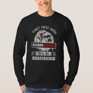 Camiseta Não se meta com a família Saurus Dinossaur do Gr