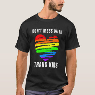 Camiseta Não se meta com a Trans Kids Texas proteja o Trans
