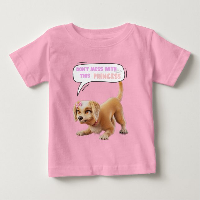 Camiseta Não se meta com esta princesa (Frente)