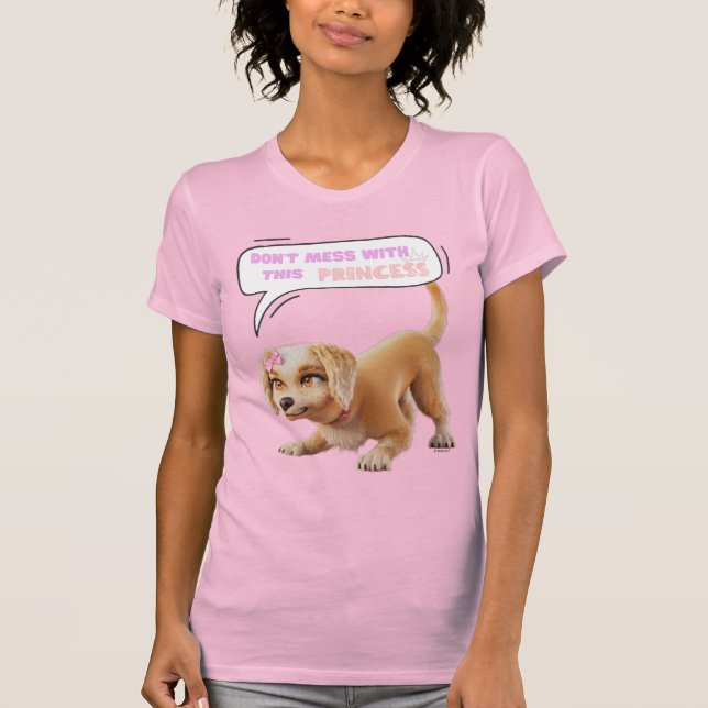 Camiseta Não se meta com esta princesa (Frente)