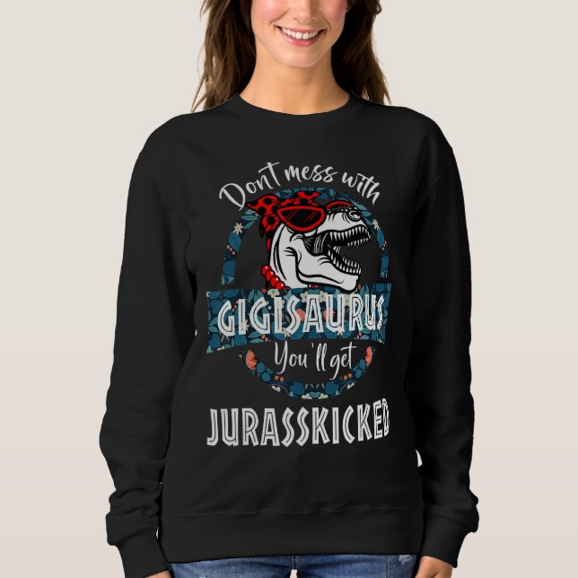 Camiseta Não se meta com Gigissauro, você vai ser processad (Frente)