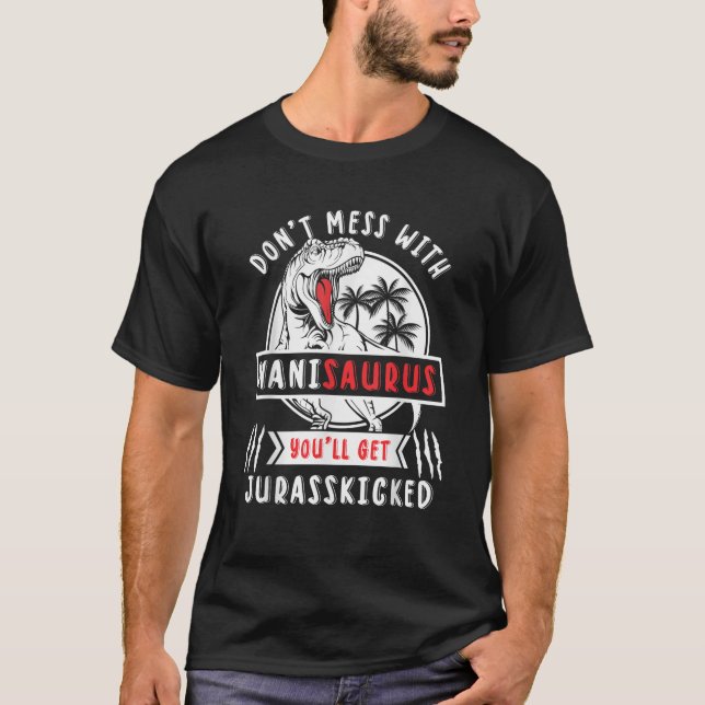 Camiseta Não se meta com Nanisaurus Engraçado Nani Saurus T (Frente)