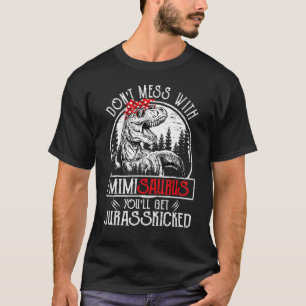 Camiseta Não se meta com o Mimisauro. Você vai se divertir