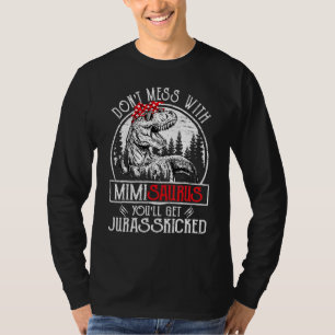 Camiseta Não se meta com o Mimisauro. Você vai se divertir