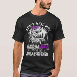 Camiseta Não se meta com o vovô, você vai ficar com o jurás