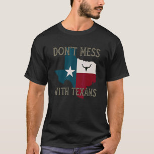 Camiseta Não se meta com os texanos, Longhorn Lone Star Sta