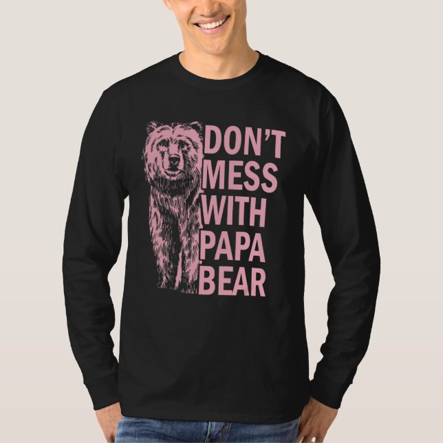 Camiseta Não se meta com papai Urso (Frente)