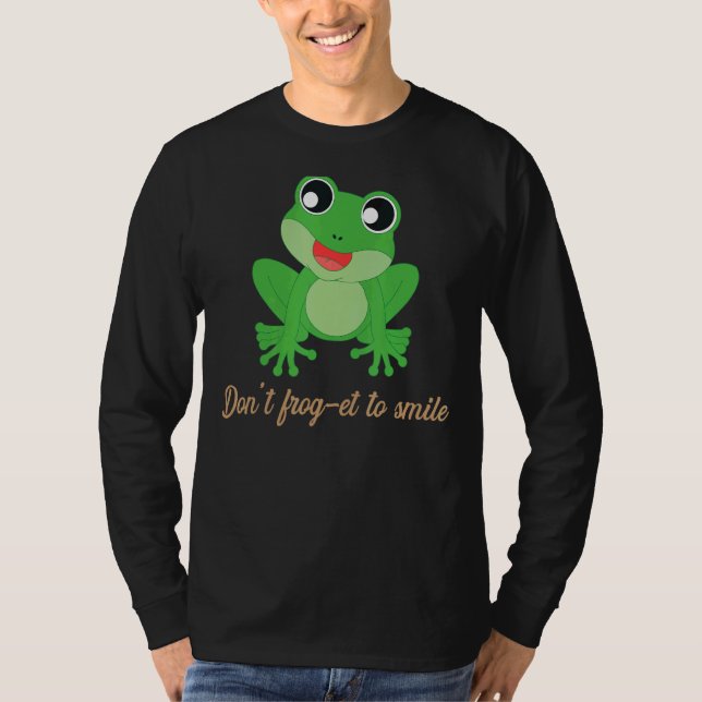 Camiseta Não se meta em sorrir que eu fiz Sapo (Frente)