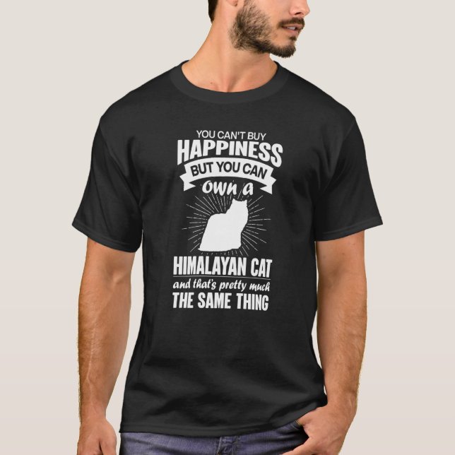 Camiseta Não se Pode Comprar Felicidade Mas Pode Comprar Um (Frente)
