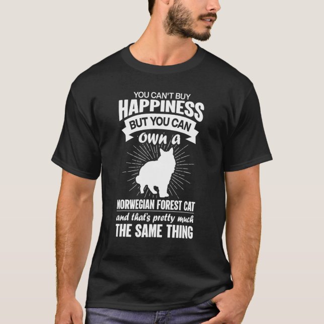 Camiseta Não se Pode Comprar Felicidade Mas Pode Comprar Um (Frente)