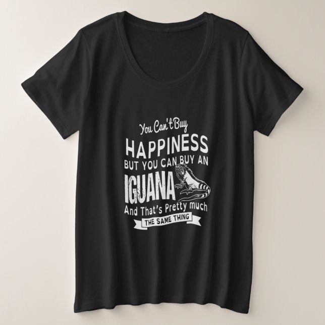 Camiseta não se pode comprar felicidade, mas se pode compra (Frente do Design)