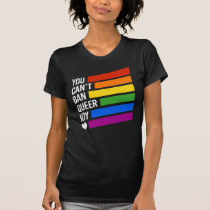 Camiseta Não se Pode Proibir a Alegria Queer