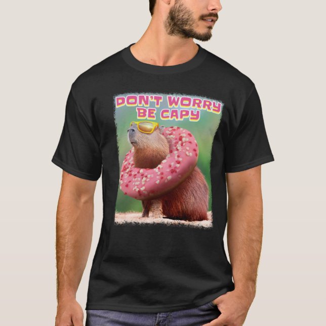 Camiseta Não se preocupe com Capy Capybara (Frente)