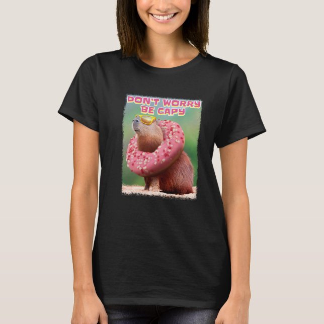 Camiseta Não se preocupe com Capy Capybara (Frente)