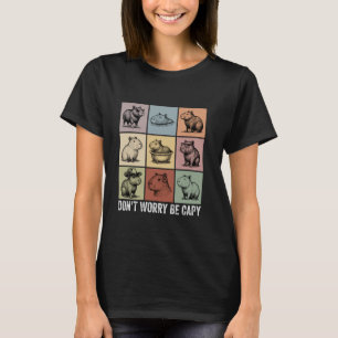 Camiseta Não se preocupe com Capy Capybara Lover Funny Vint