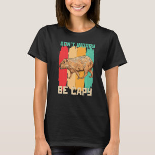 Camiseta Não se preocupe com Capy Capybara Retro Vintage Wi