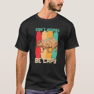 Camiseta Não se preocupe com Capy Capybara Retro Vintage Wi