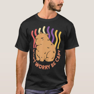 Camiseta Não Se Preocupe Com Capy Capybaras Rodent Animal C