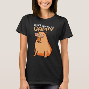 Camiseta Não se preocupe em ser Capy Capybara Animal cita