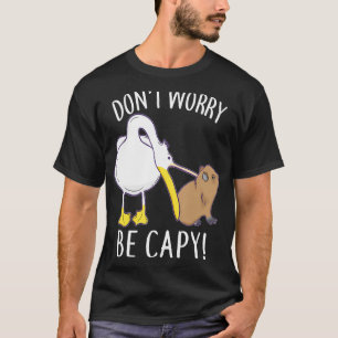 Camiseta Não se preocupe em ser Capy Capybara Animal Cute P