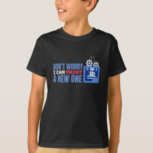 Camiseta Não se preocupe, eu posso Impressão um Impressã