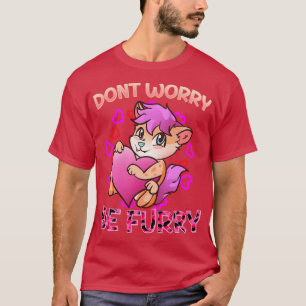 Camiseta Não se preocupe, eu sou Fandom Furries eu  Cosplay