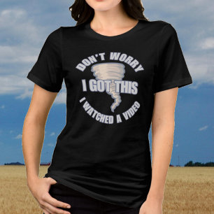 Camiseta Não se preocupe, eu tenho esse caçador de tempesta