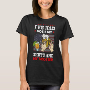 Camiseta Não se preocupe, eu tive meus tiros e o reforço