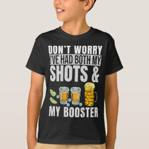 Camiseta Não se preocupe, eu tomei as duas doses e o reforç