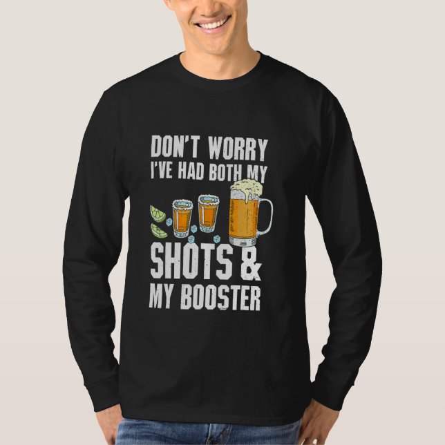 Camiseta Não se preocupe, eu tomei as duas doses Tequila Ce (Frente)