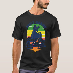 Camiseta Não se preocupe, não chore e dançe estilo retro da