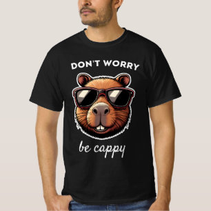 Camiseta Não se preocupe, seja Cappy Presente de Capivara F