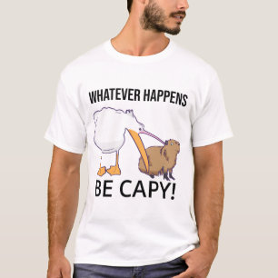 Camiseta Não se preocupe, seja Capy. Capaybara Unbothered F